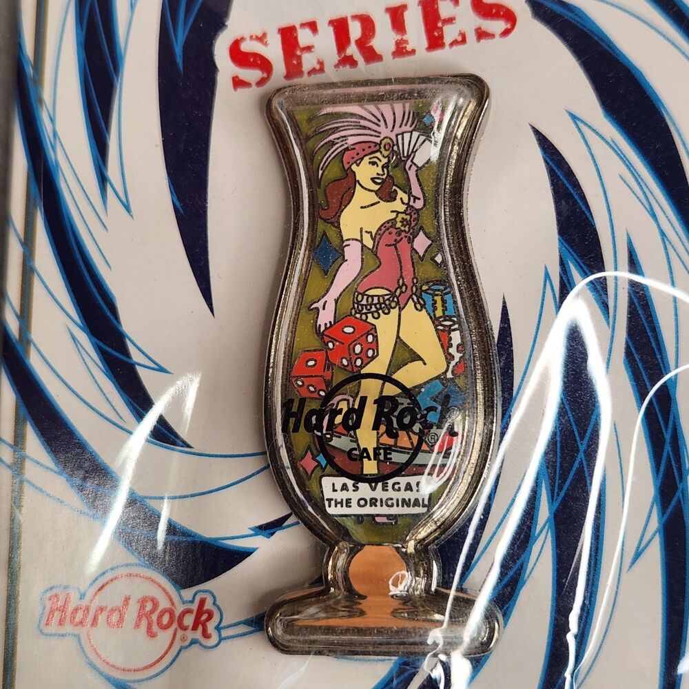 Hard Rock Hotel Casino Pin 3D Hurricane Glass Series Las Vegas Showgirl Dancer